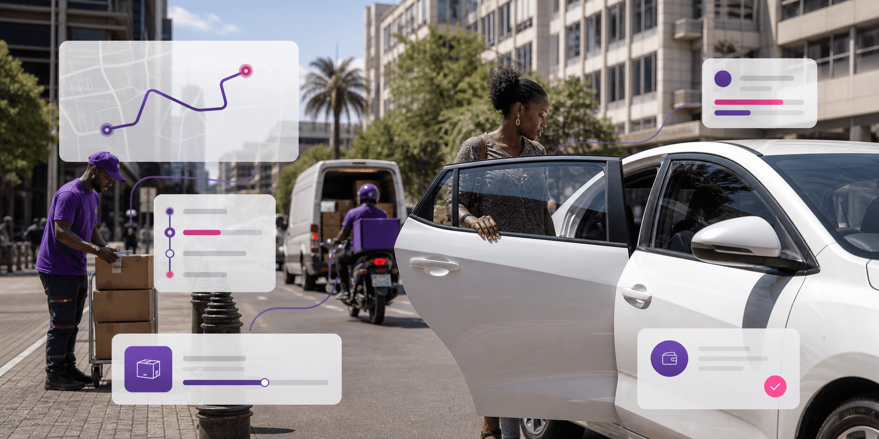 Rikahdo mobility and logistics operations across an African city