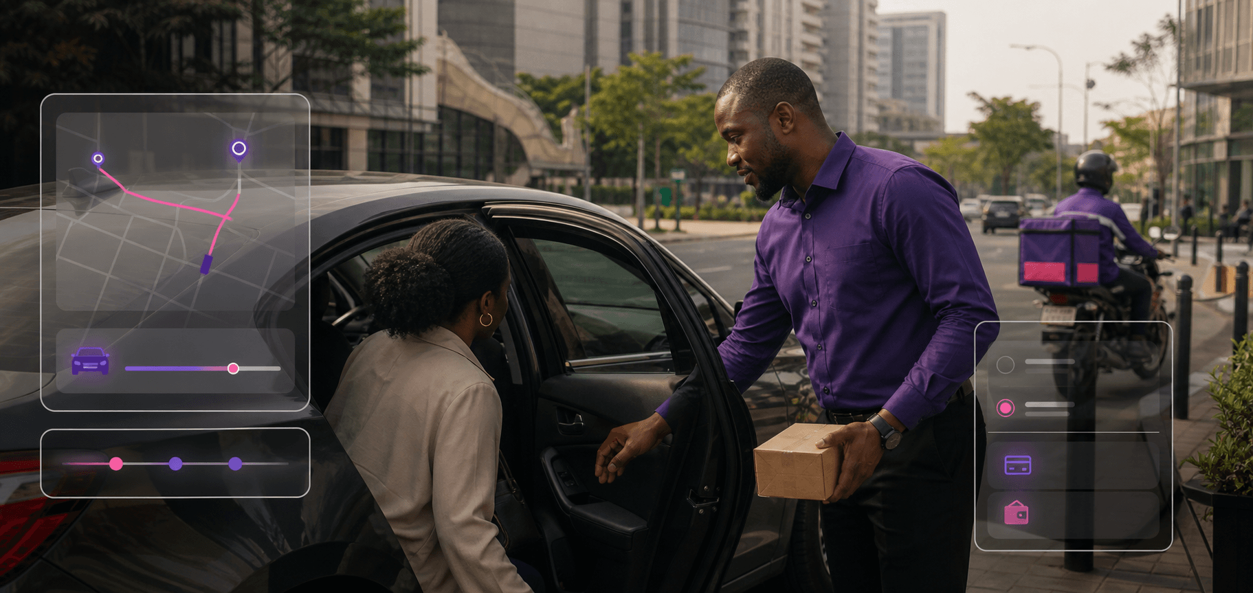 Rikahdo ride and parcel pickup experience